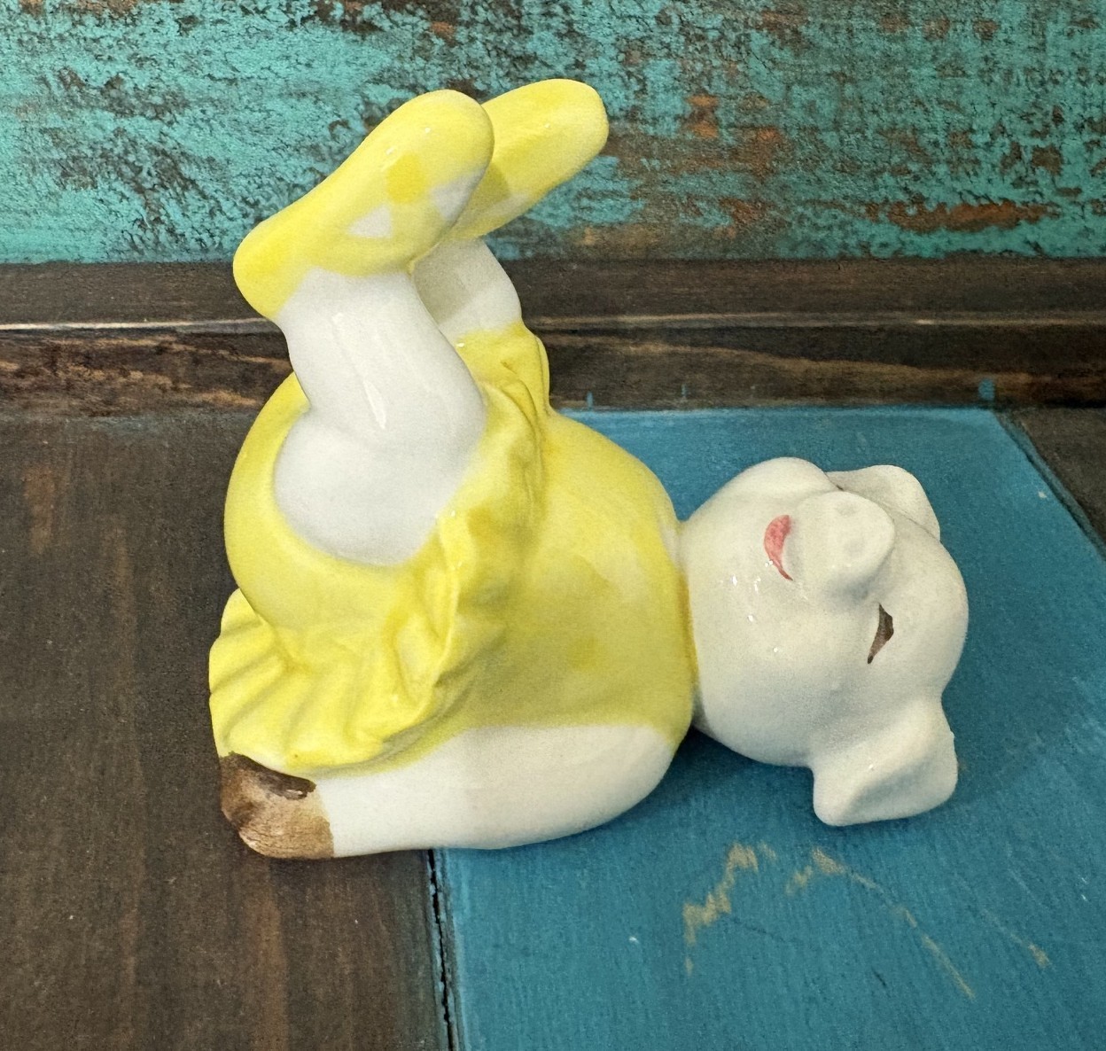 Set of 5 Fitz & Floyd Tumbling Ballerina Pigs Figurines Hand Painted 1979 Tutu’s