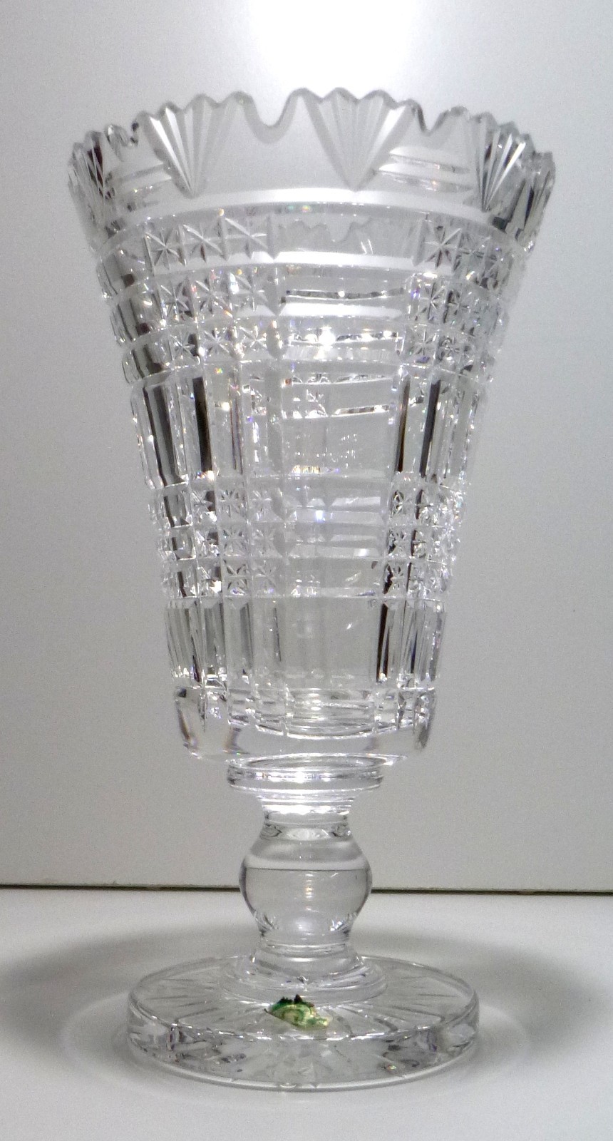 *VINTAGE* Waterford Crystal 1968 PERIOD PIECE 234-710 Footed Vase 10″ Ireland