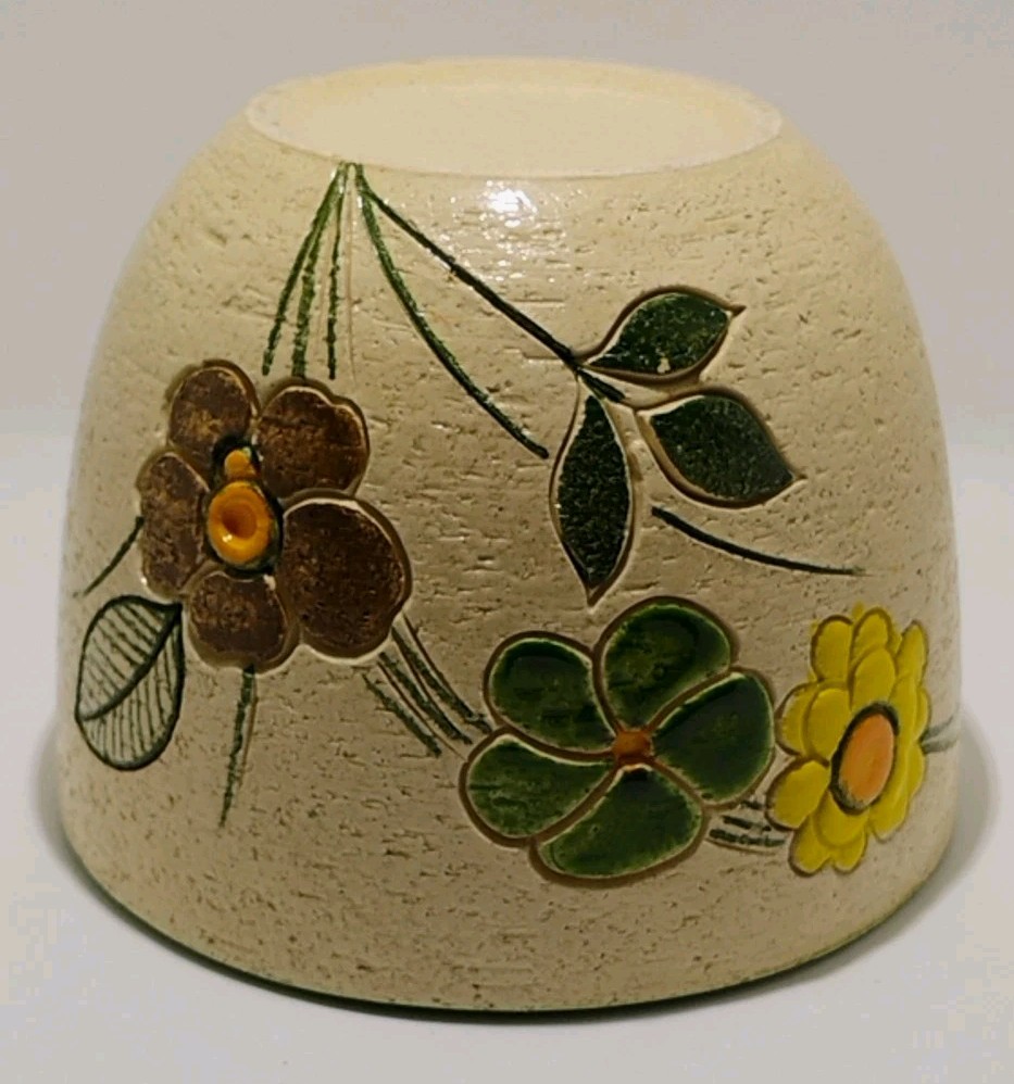 Vtg MCM Bitossi Rosenthal Netter Liberty Planter 5×6 Italy Aldo Londi Floral Pot