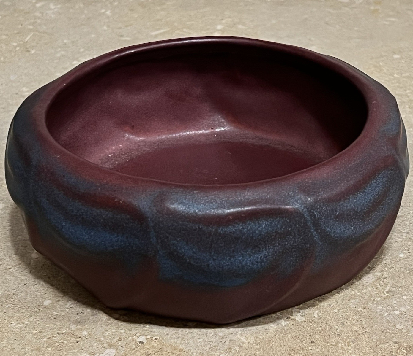 Van Briggle Late 1910s Vintage Arts And Crafts Pottery Mulberry Leaf Bowl 776