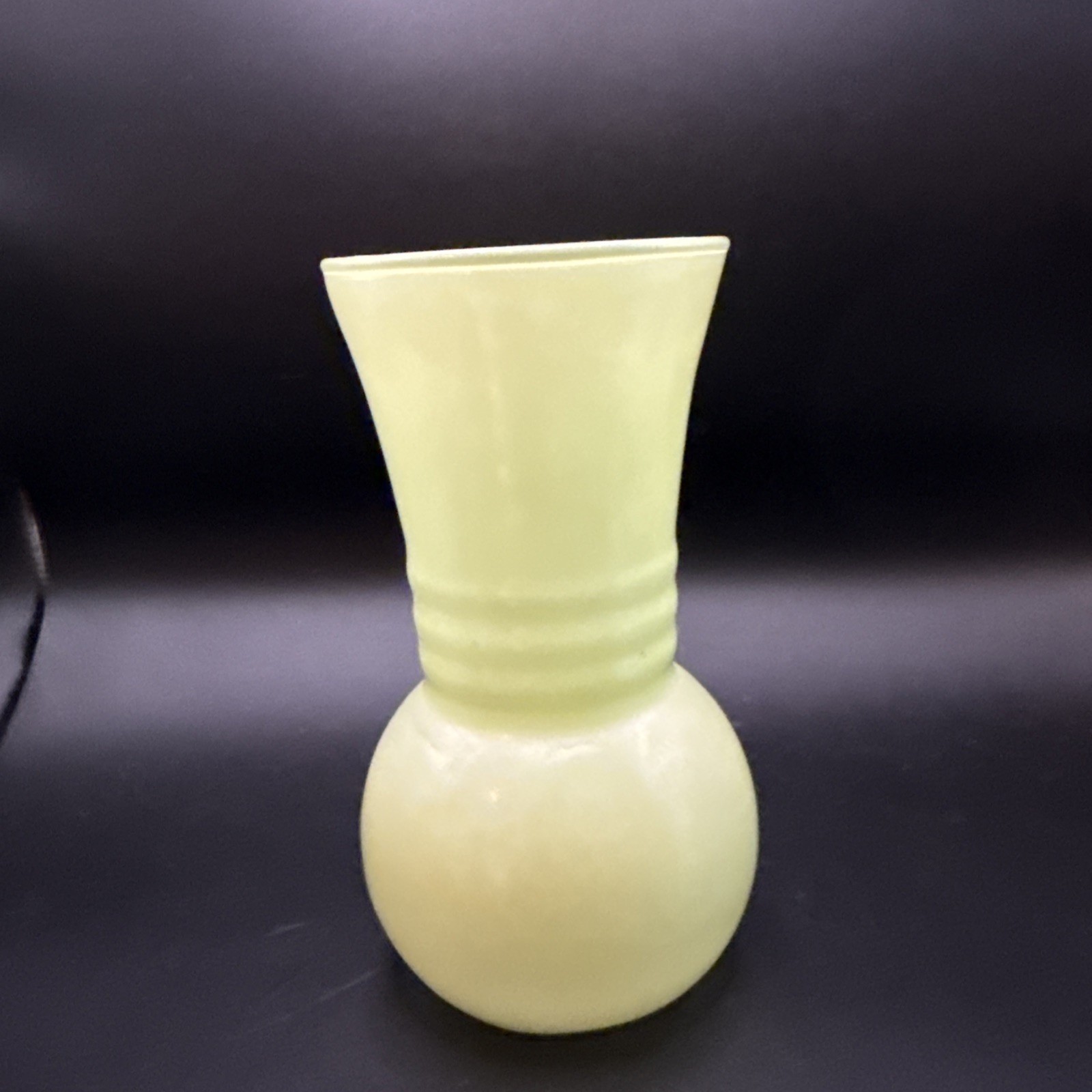 Vintage Green Jadeite Vase 6.5”