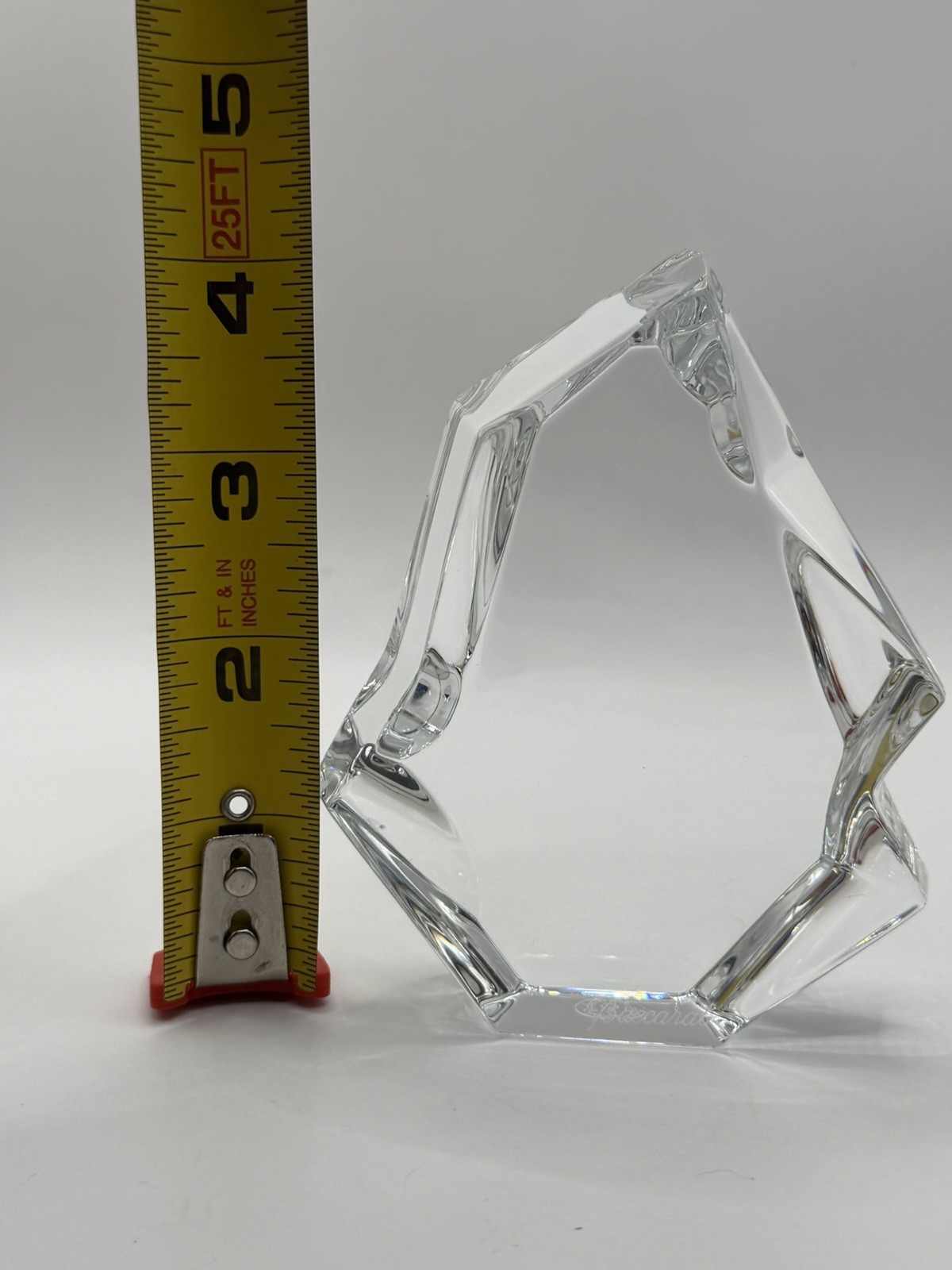 Baccarat France Crystal Iceberg Sculpture 4” Art Glass