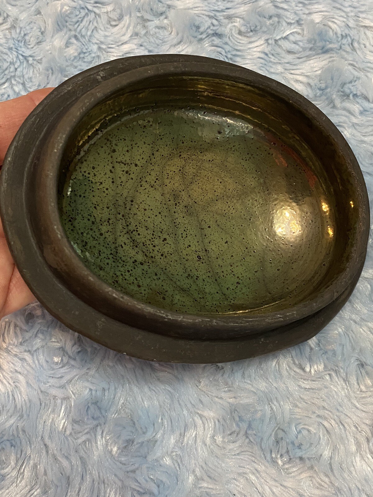 Candone Wharton Raku Box Pottery SIGNED by Artist Vintage