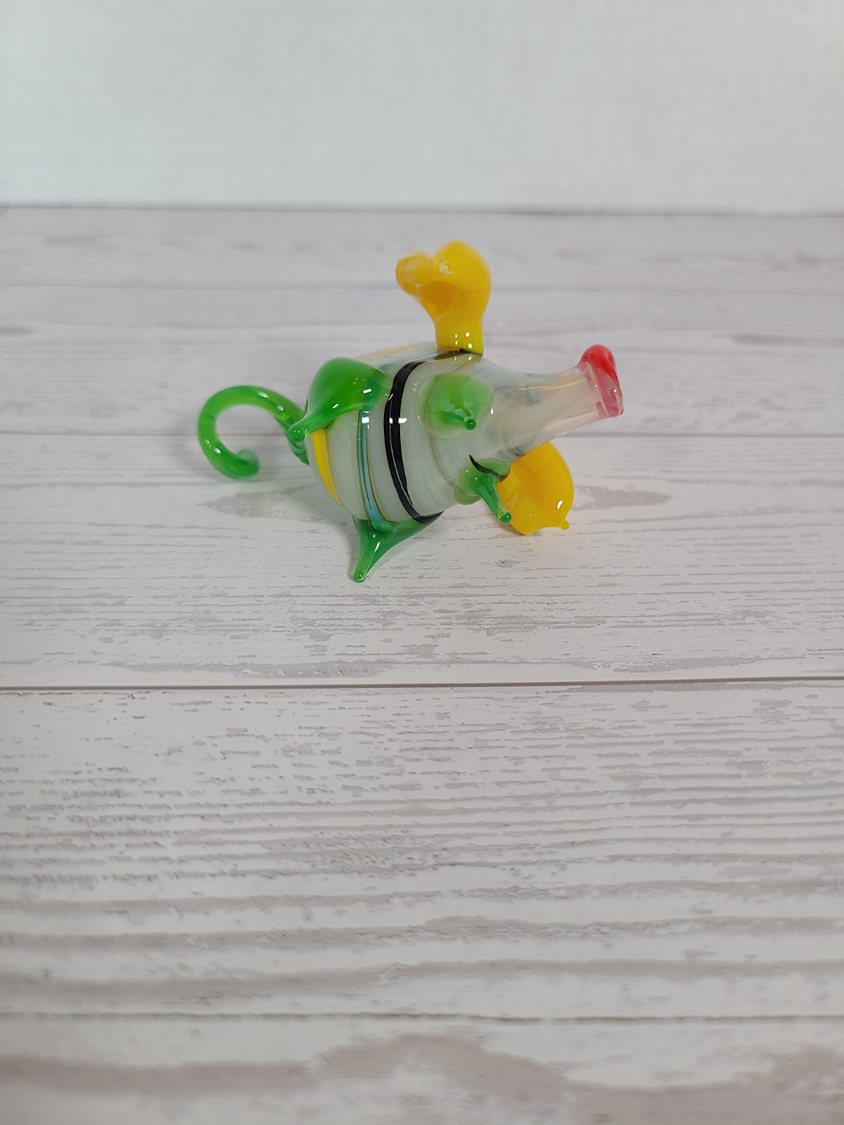 Hand Blown Glass Pig Figurine, 3in, New Condition!