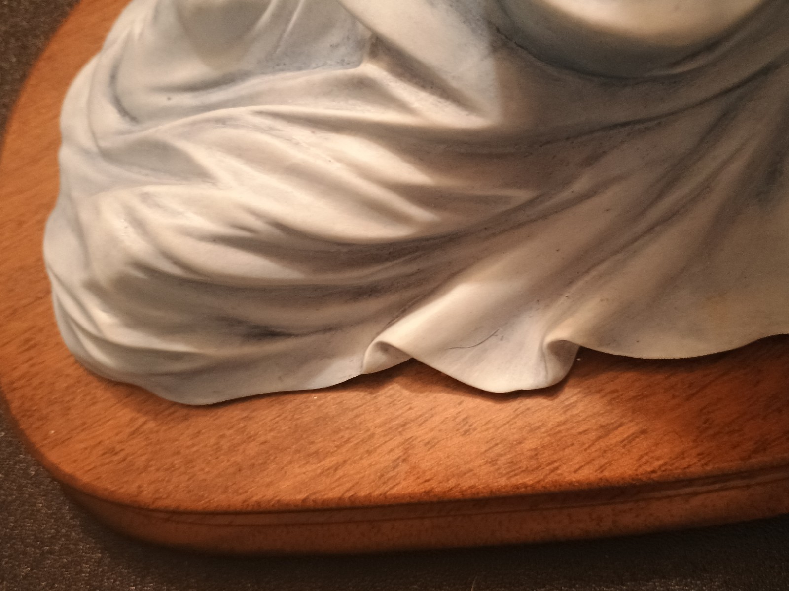 Vntg Capodimonte Sartori Signed Porcelain Madonna Statue 12″ Virgin Mary Italy
