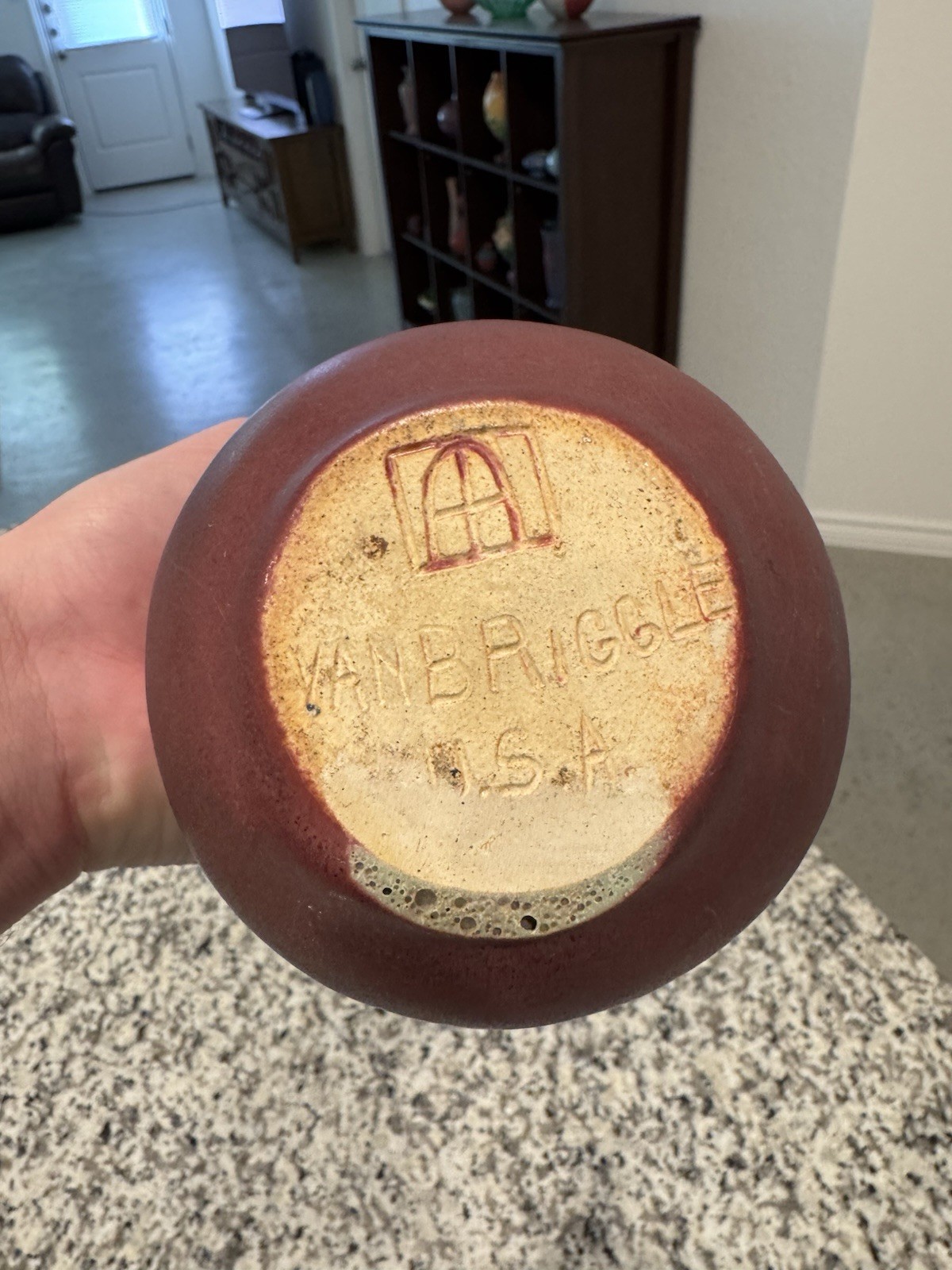 Van Briggle Pottery Philodendron Bowl 1922-26 USA Mulberry