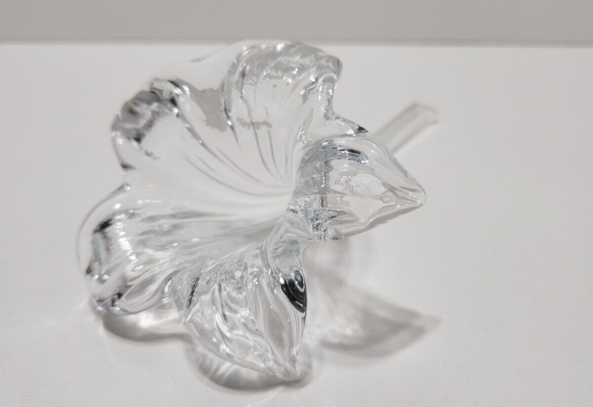Vintage Langsam Billig Handcrafted Blown Art Glass Lily