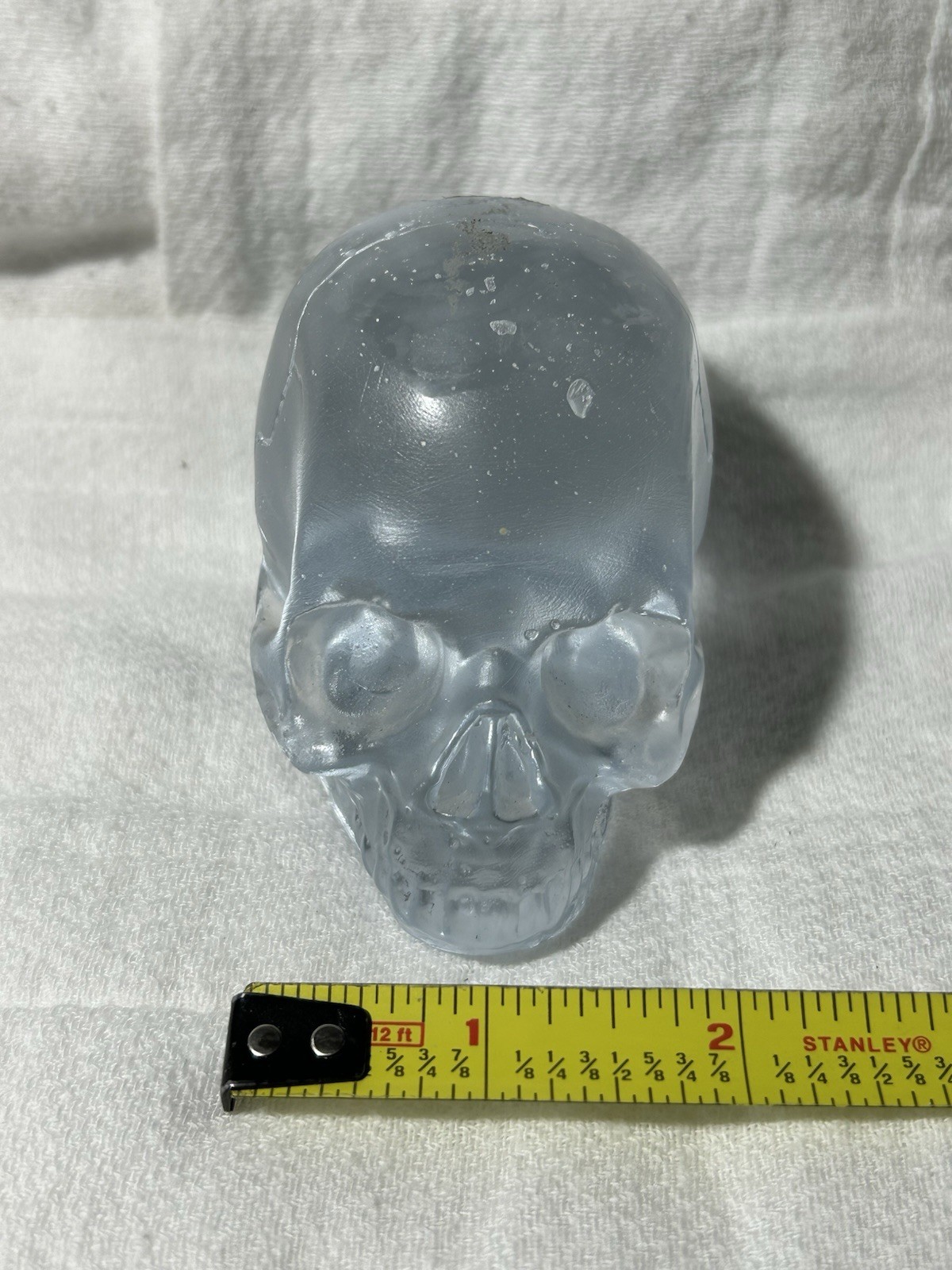 Art Glass Crystal Skull Artist Signed