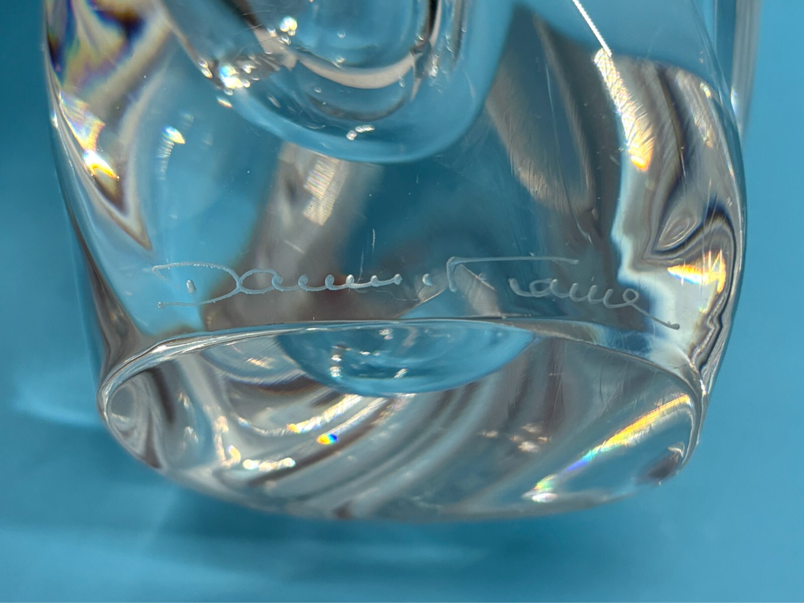 Lot of 2 Daum France Crystal Swirl/Twist Vases – 7” & 10.5” – Elegant Beautiful