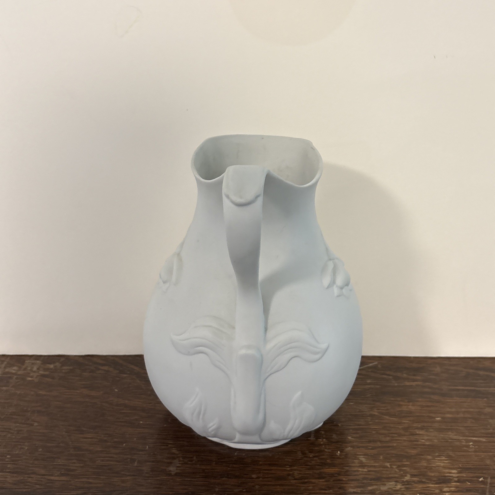 MMA METROPOLITAN MUSEUM OF ART Jonquil White Parian Bisque Pitcher Floral Vase