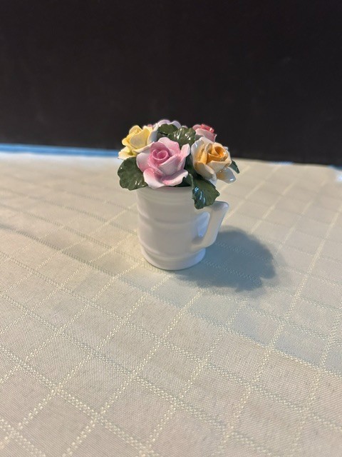 English Bone China Flower Pitcher