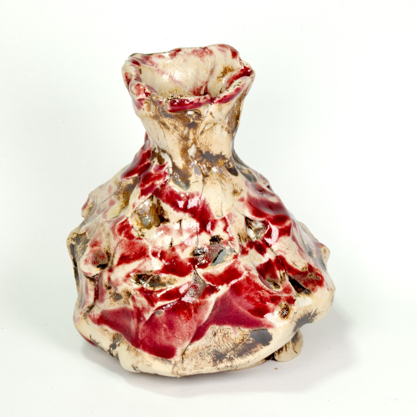 Art Vase sculpture Höhle Lascaux w8 Unique signed Prof em Loeschner-Gornau