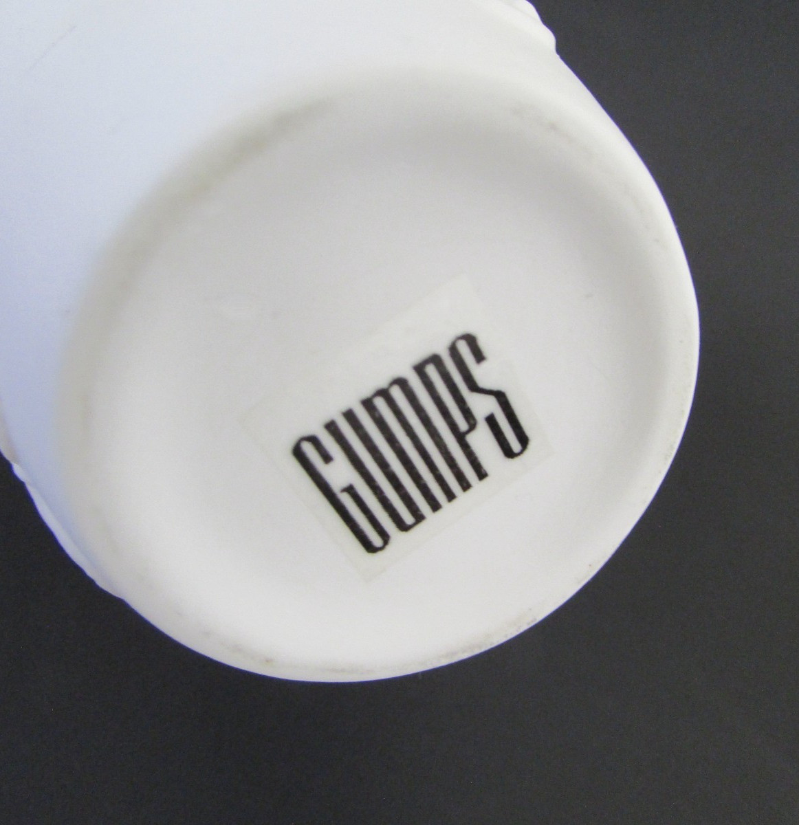 GUMP’S San Francisco White Matte Porcelain Butterfly Vase/Vessel