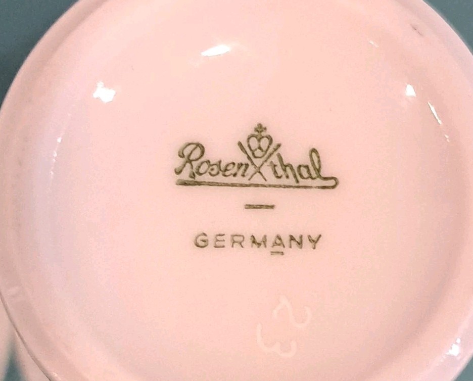 Vtg Rosenthal Bjorn Wiinblad Night Music Germany 4″ Porcelain Vase Set Of 2