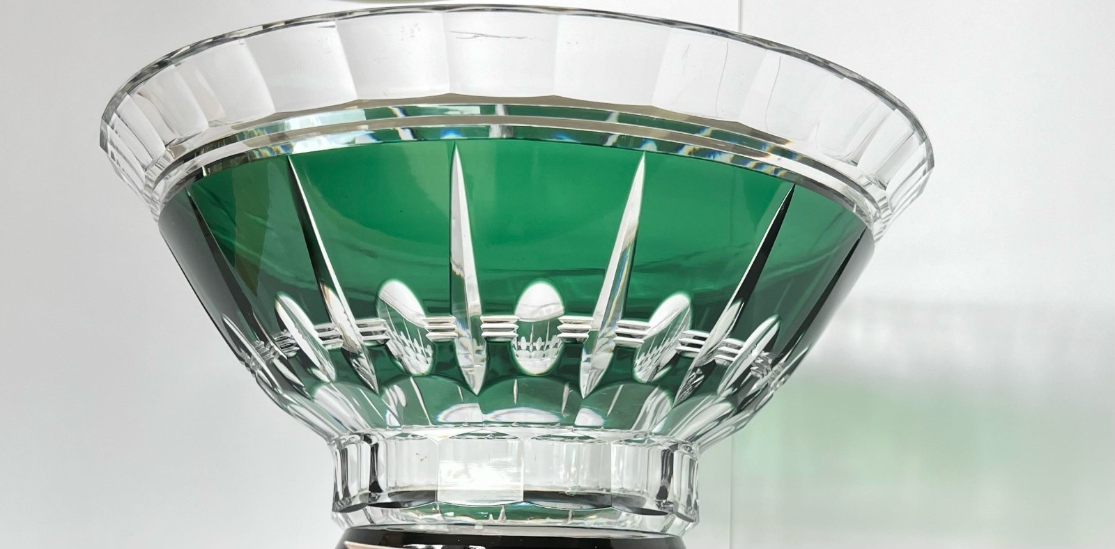 Val Saint Lambert – Vase – Crystal – Cut to Clear- Art Deco