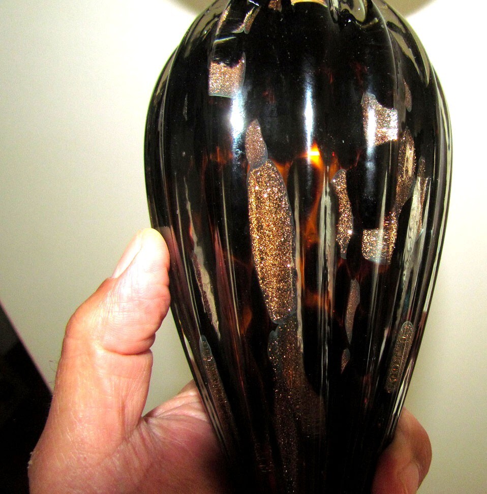 Large Antique Daum Nancy French Cameo Glass Vase Enamelled Art Nouveau