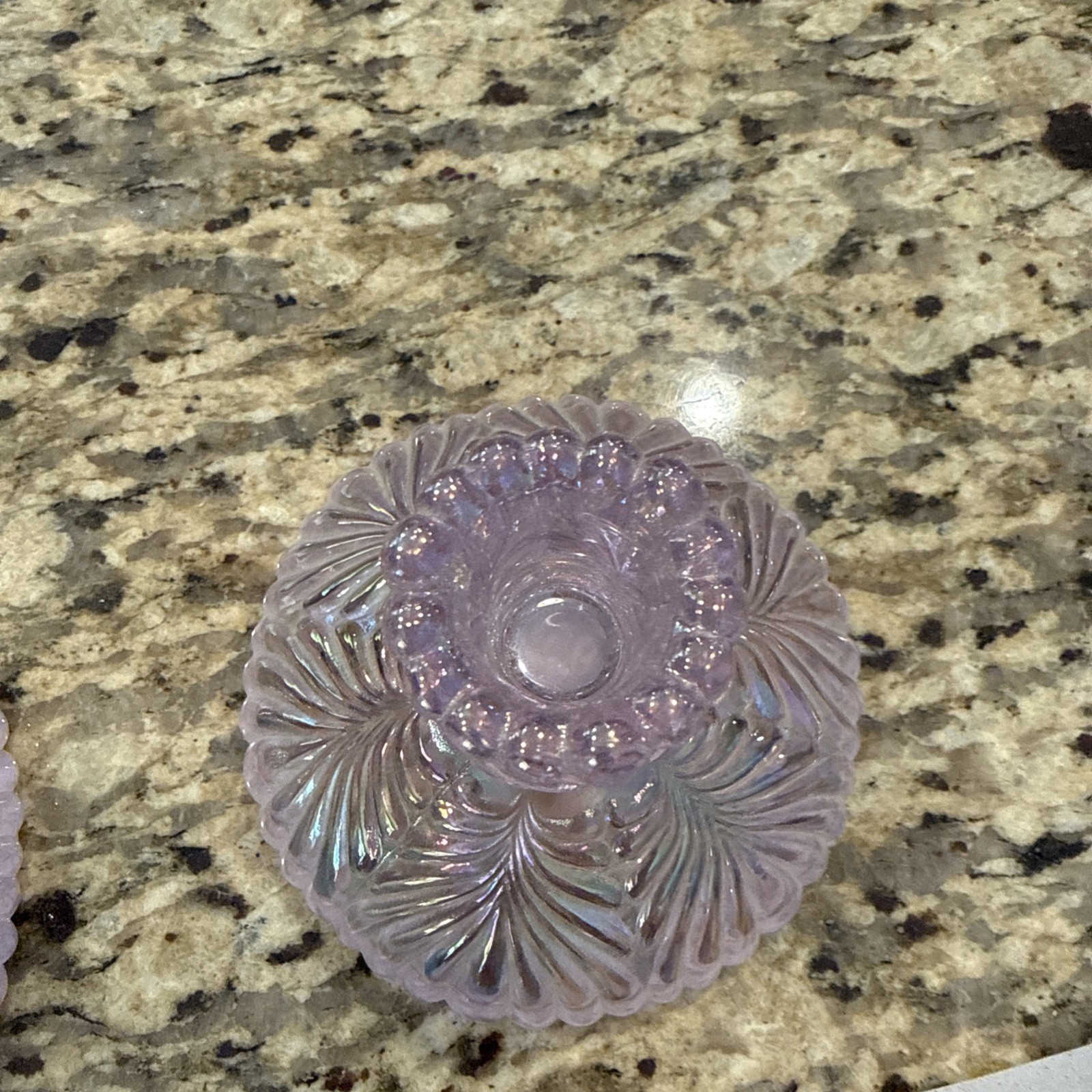 Fenton Candle Holders Art Glass Rose Beauty Pattern Pair