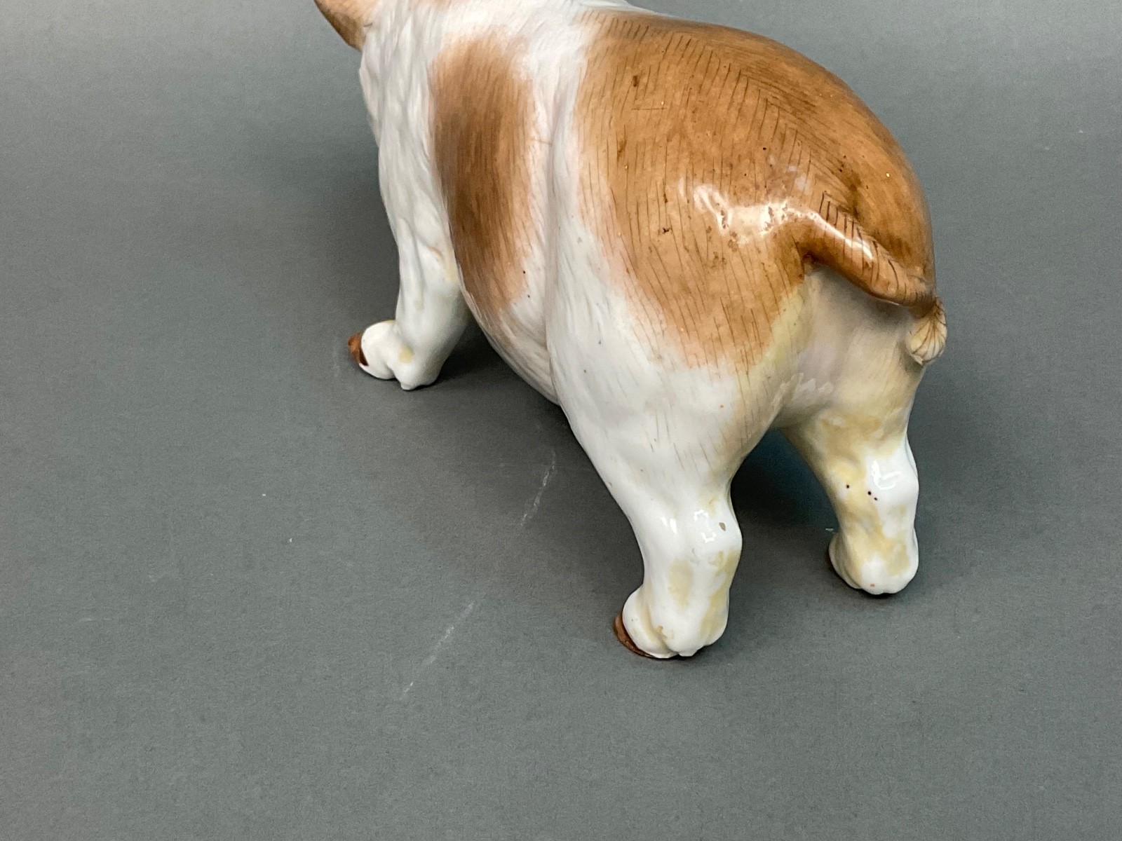 Antique German 19th Century Meissen ~Ernst Bohne Porcelain Pig ~ Wild Boar 8″