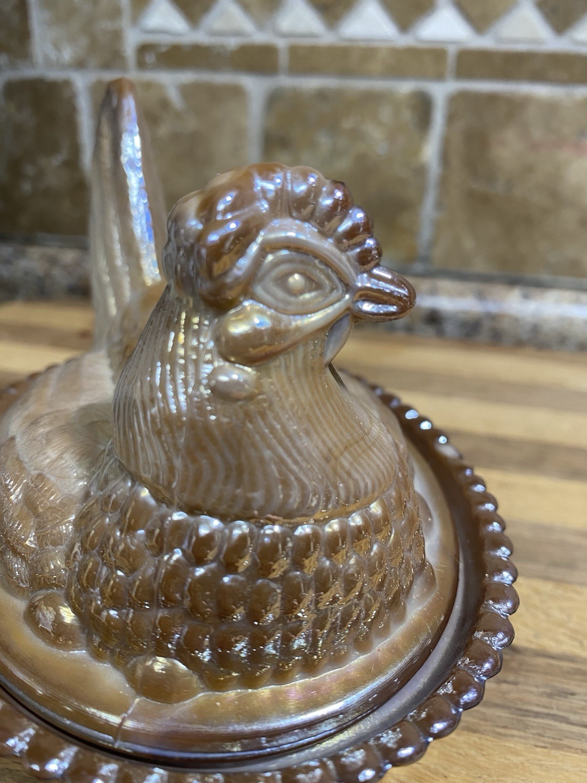 Signed by Bernard F. Boyd Chocolate Carnival Hen On A Nest