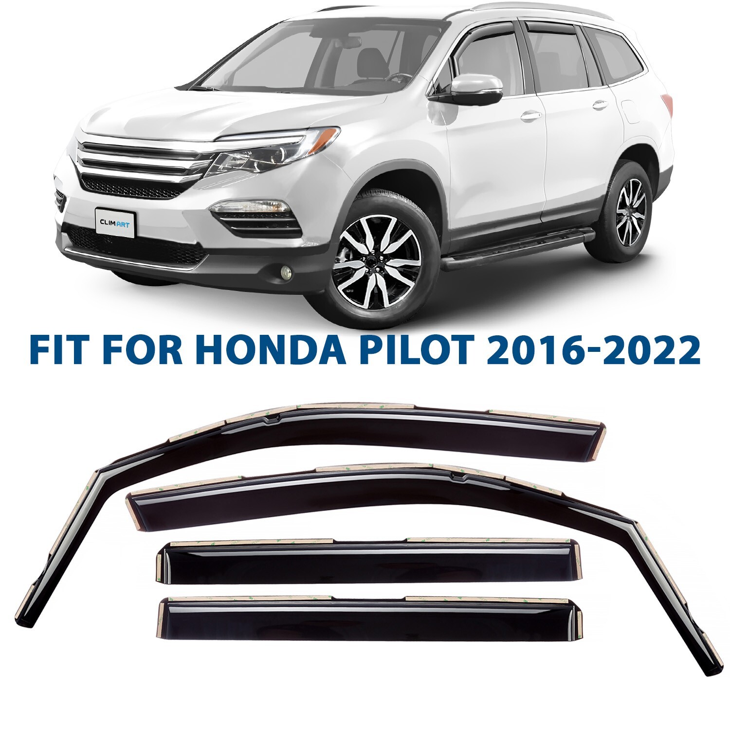 Rain Guards Vent Visors Shade for 2016-2022 Honda Pilot