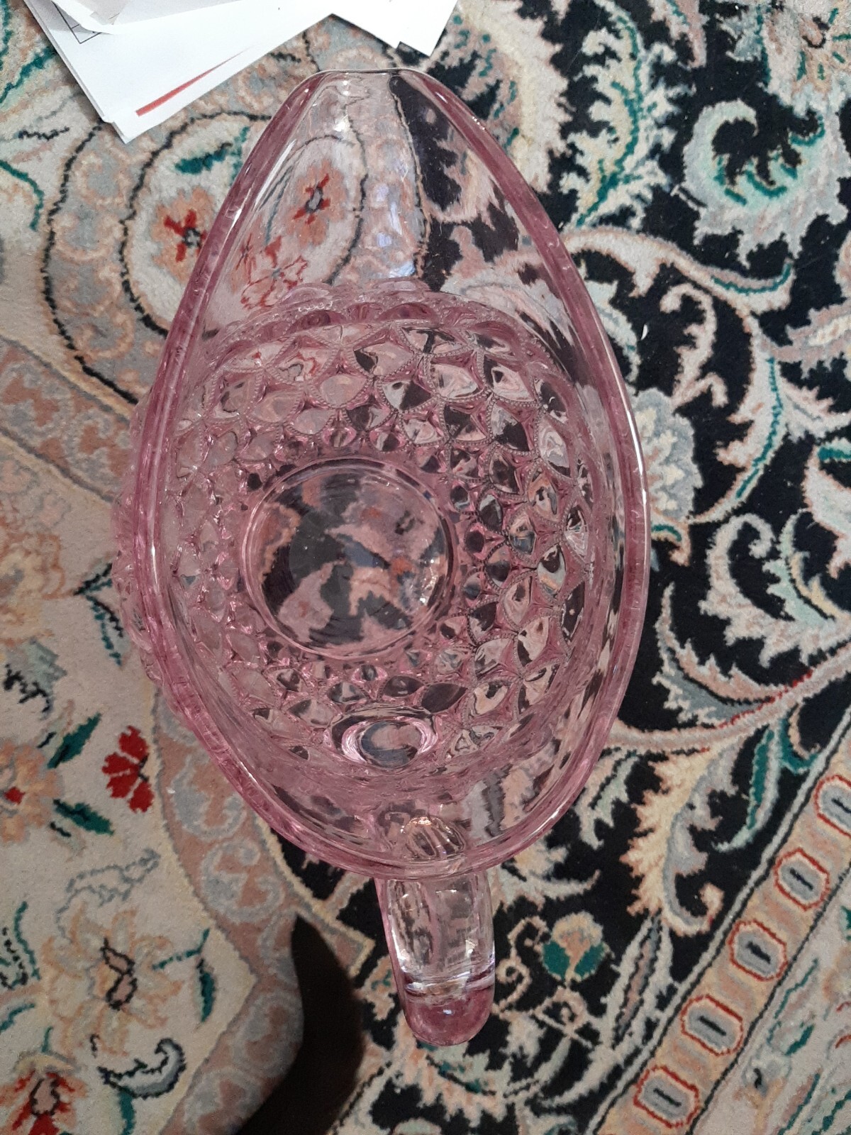 Vintage Mosser Passion Pink Pitcher! ELIZABETH design SPARKLING, GORGEOUS! RARE!