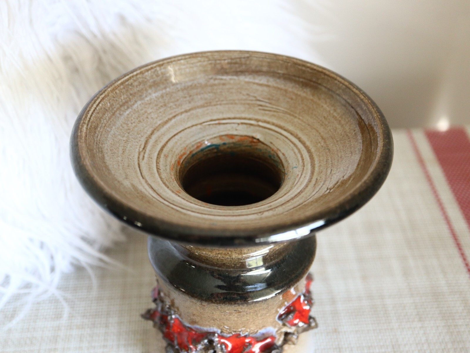 Fat Lava Hand Made Glit Lava Ceramics Candleholder Candle Holder lceland