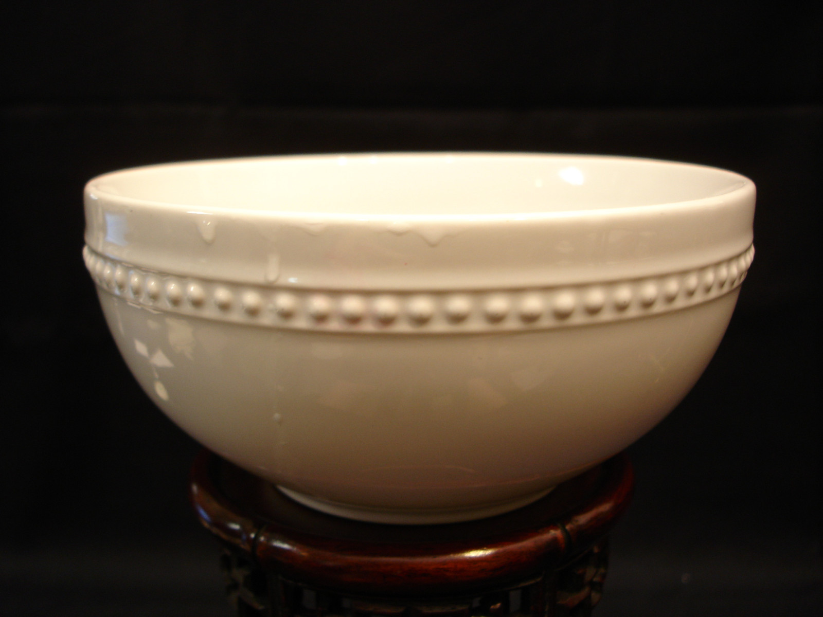 Basic White (Round Bead) by Threshold SOUP & CEREAL BOWL 5 3/4″ SET / 4