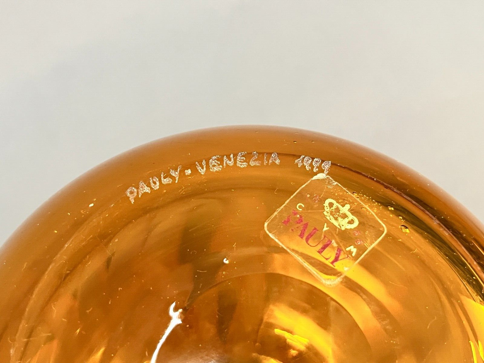 Pauly & Co. Compagnia Venezia Murano Art Glass Signed 8 ¾” Vase c. 1999