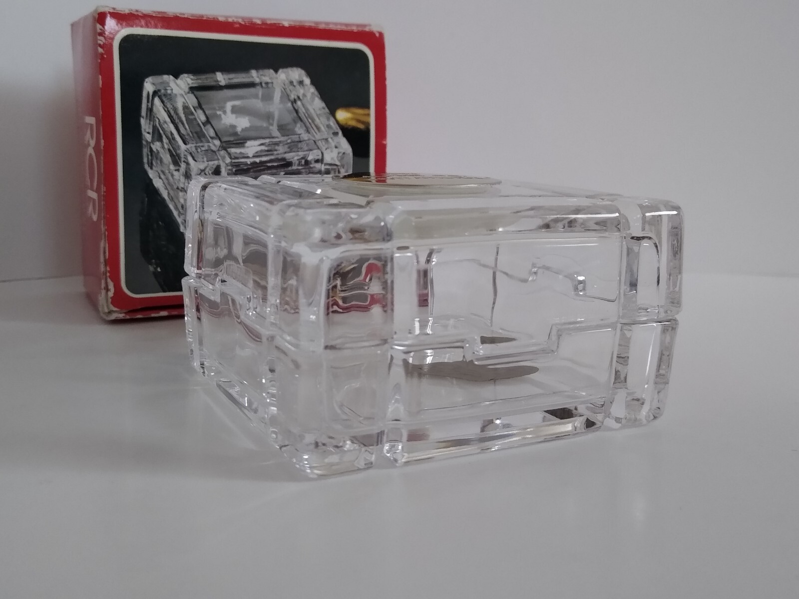 RCR Royal Crystal Rock Scatola Cuba 1992 Alpine C.C. Invitational Clear Box