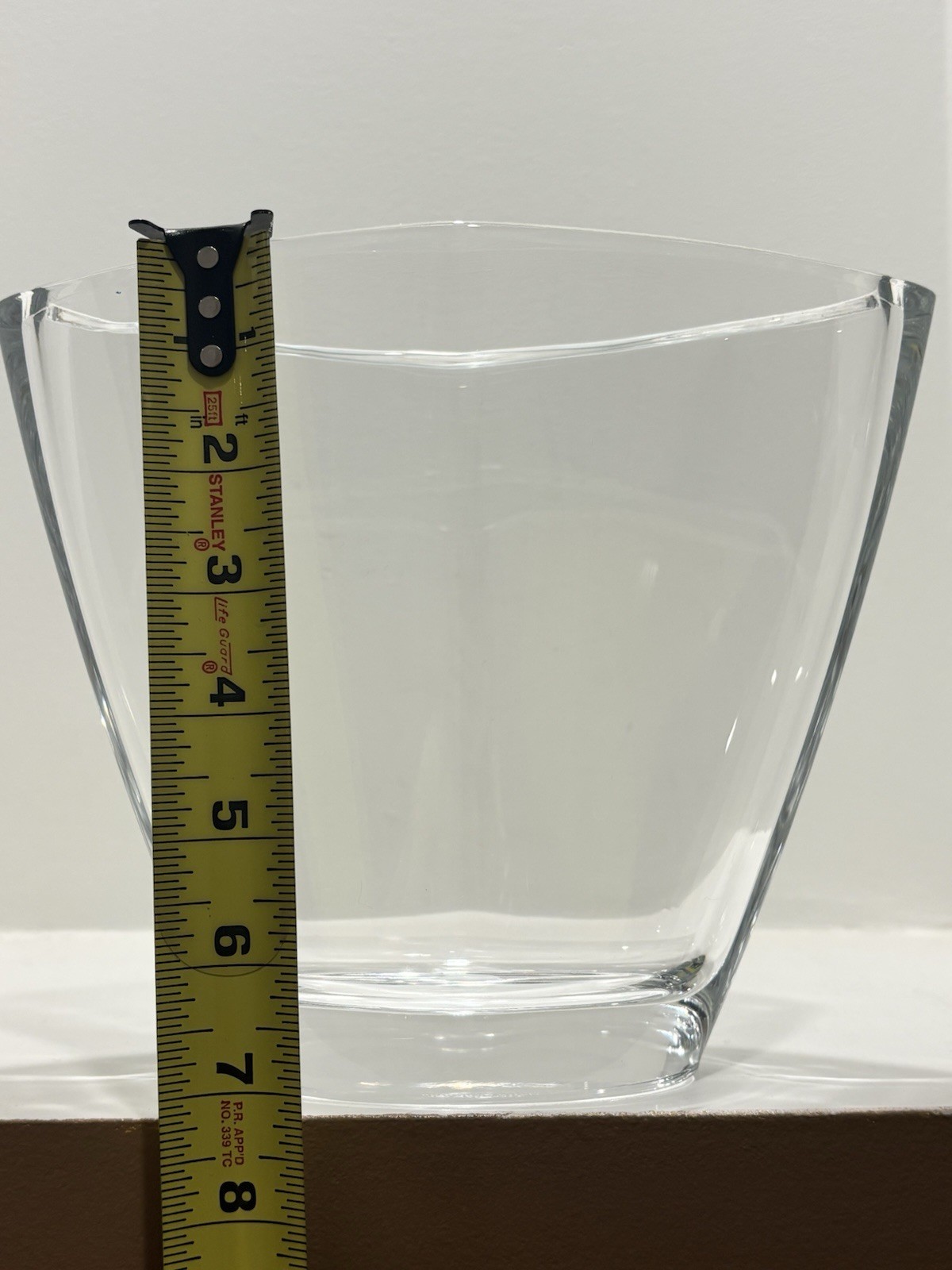 TIFFANY & CO DELTA SKYMILES VASE, Cut Lead Crystal, 7 1/2″, Made in GERMANY