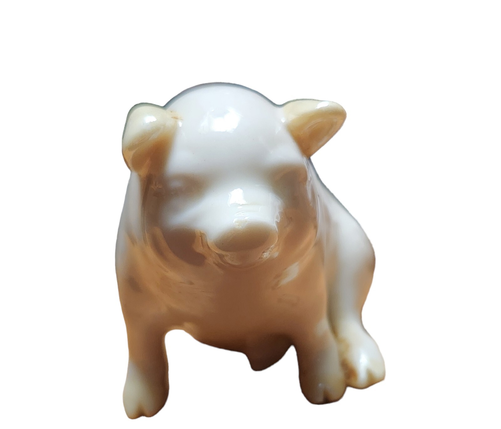 Pig Piglet Figurine Signed Bellee Green Mark 1965-1980 Porcelain Great Cond