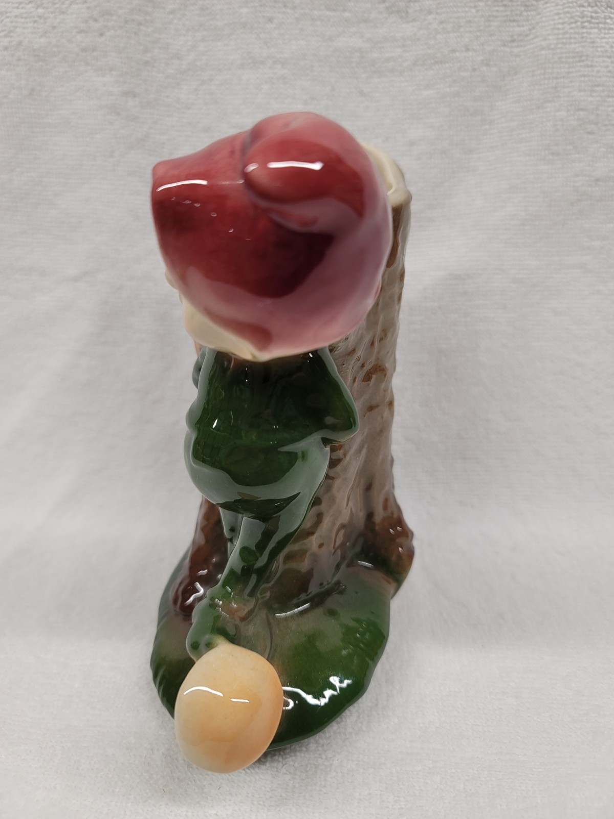 6″ ELF AND STUMP PLANTER BY ROYAL COPLEY, ROYAL WINDSOR, SPAULDING