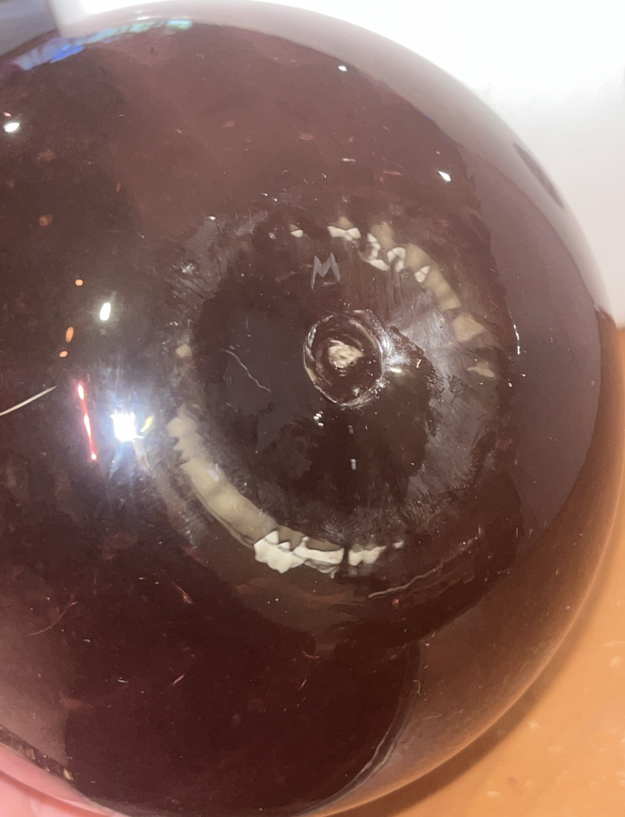 METROPOLITAN MUSEUM OF ART MOMA Amethyst Glass VaseHand Blown Swirl Vint. 8”H