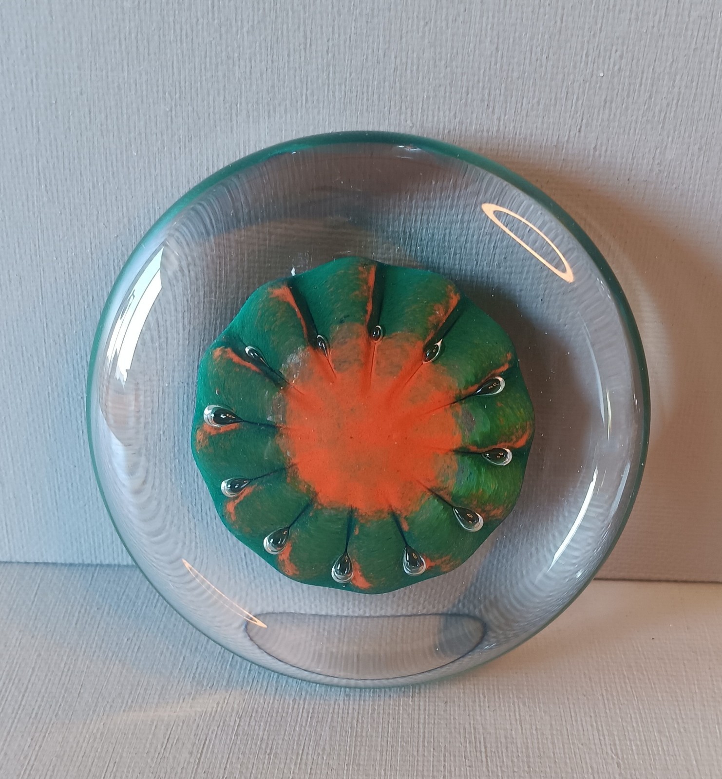 Goose Bay Glass Townsend MT 2004 Handblown Art Glass Signed Paperweight