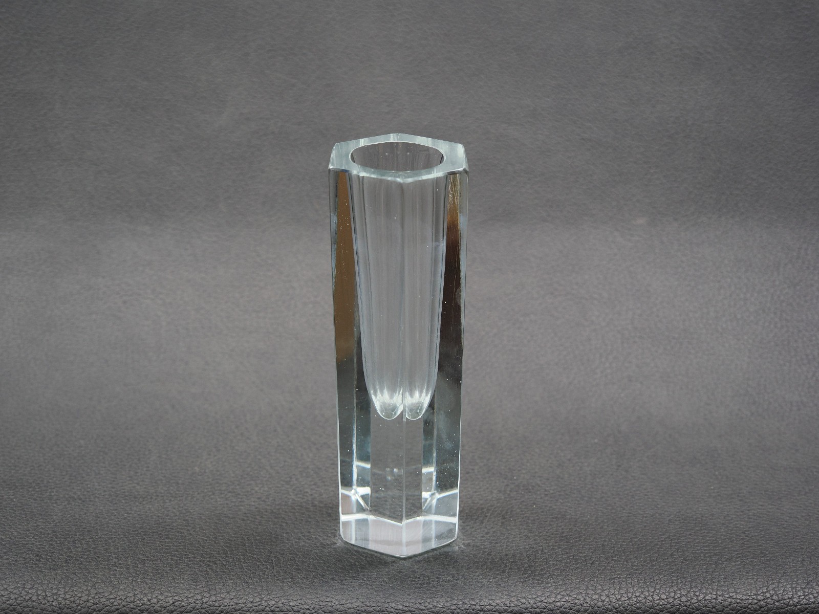 Mid-Century Modern Murano Mandruzzato Clear Vase