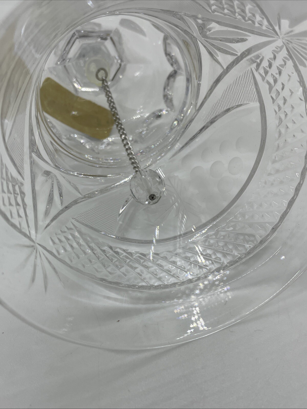 Crystal Clear Industries Handcut 24% Leaded Crystal Bell – Hungary – 8.5”