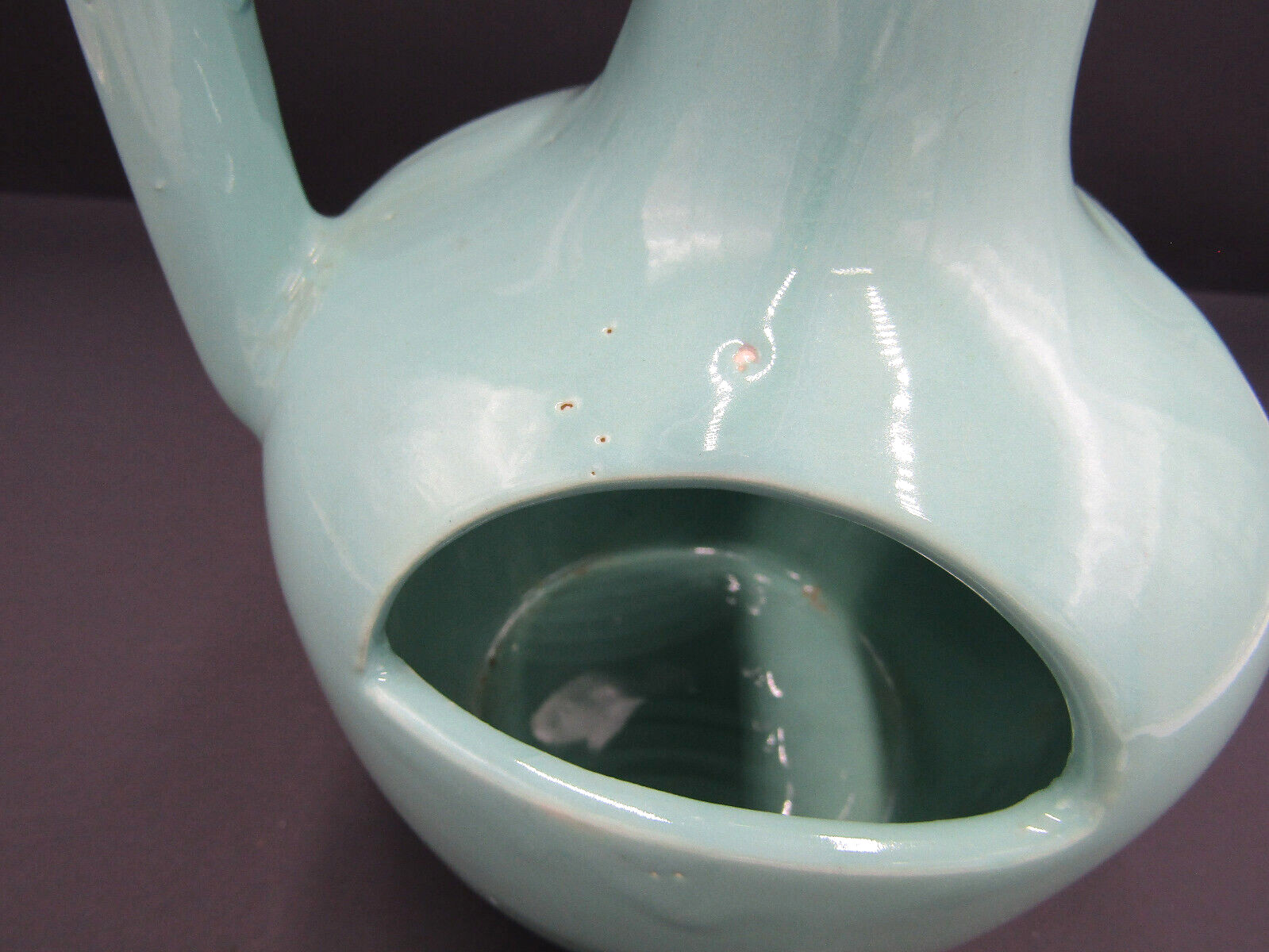 Pottery Vase Pitcher Planter Vase Mint Green USA 8.5″