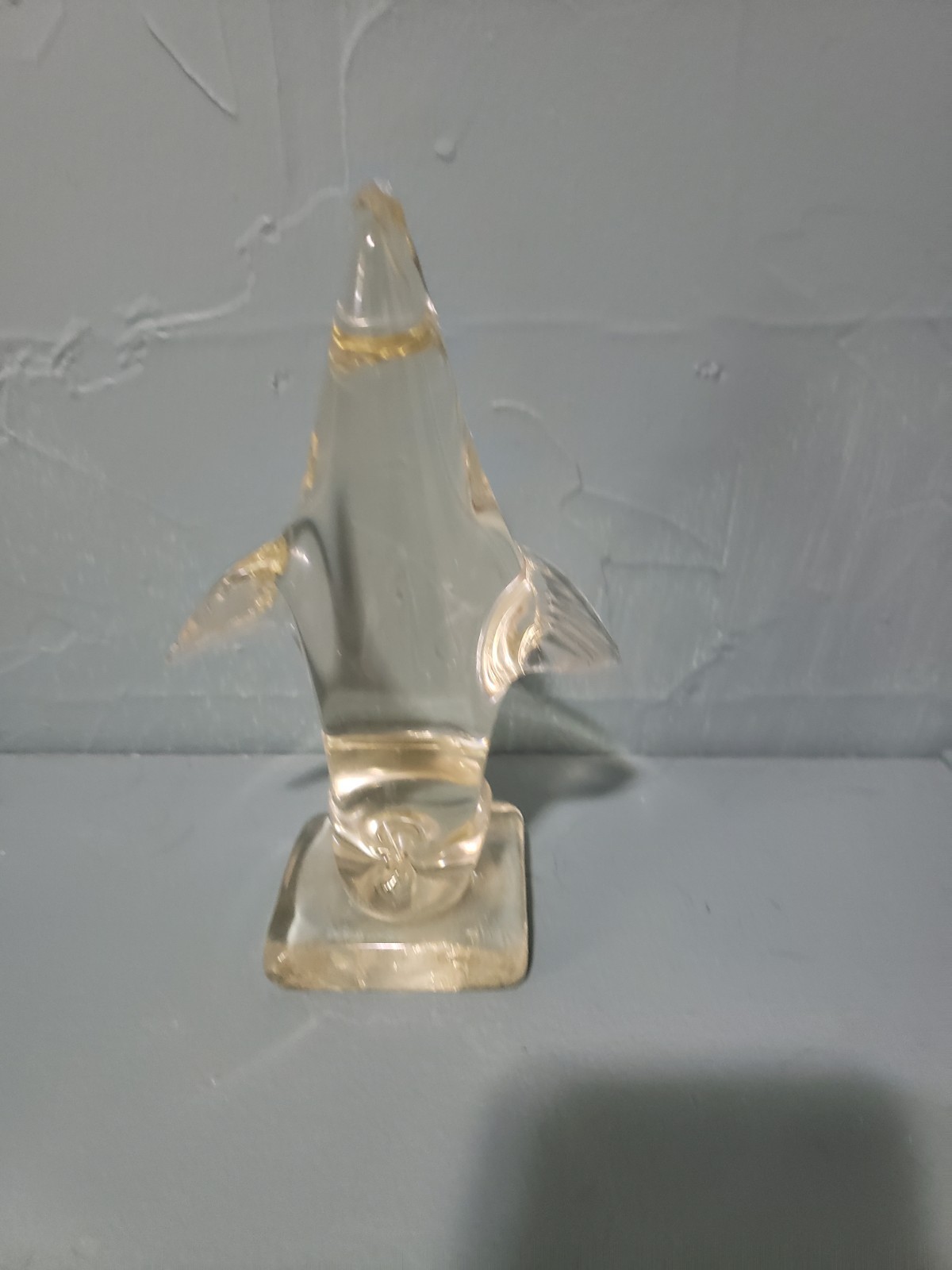 Vintage Art Glass Standing Seal, Sea Lion Figurine, Rare, Beautiful. 6.5 Inches