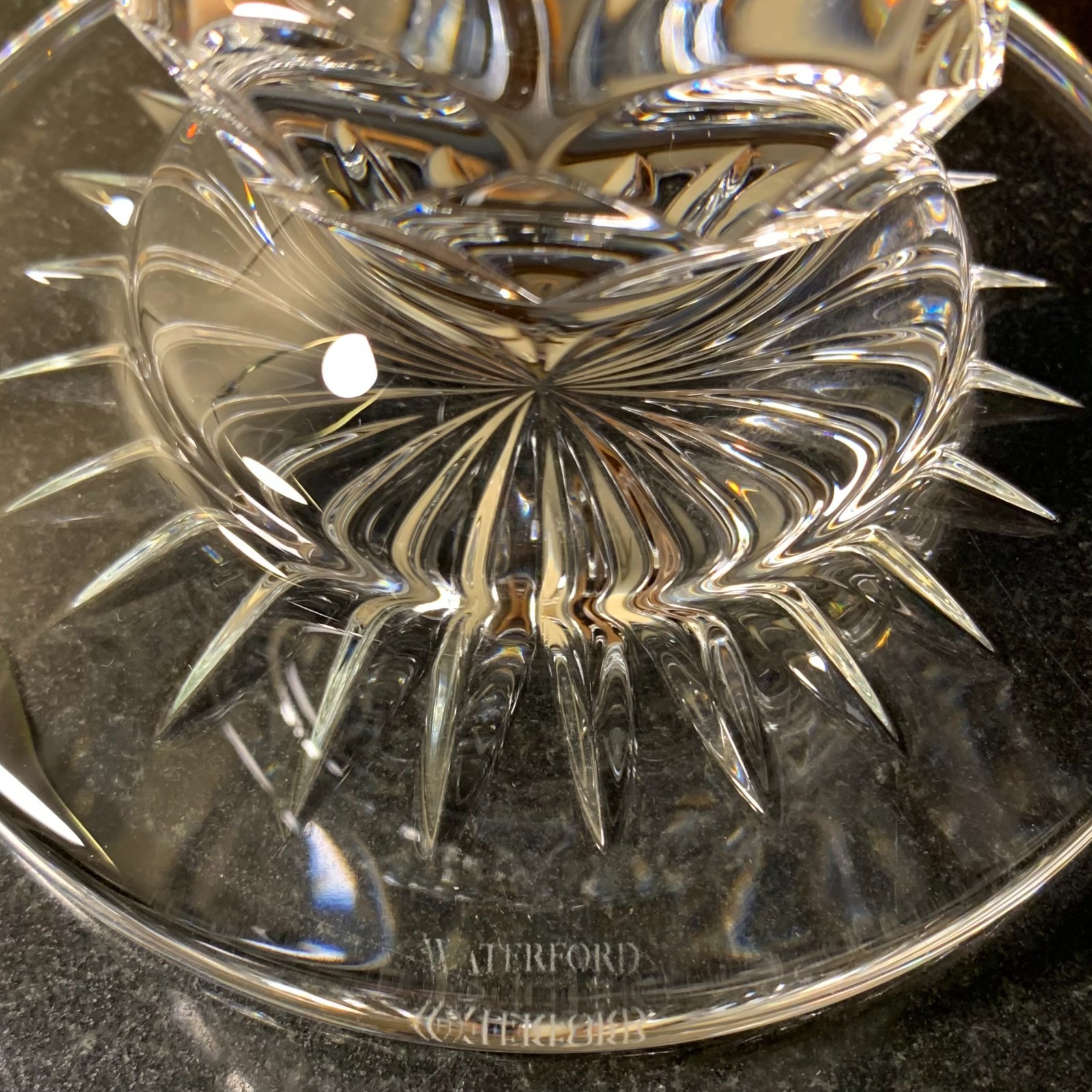 RARE House of Waterford Crystal 14 1/2″ Lidded Urn or Jar Ireland – Excellent