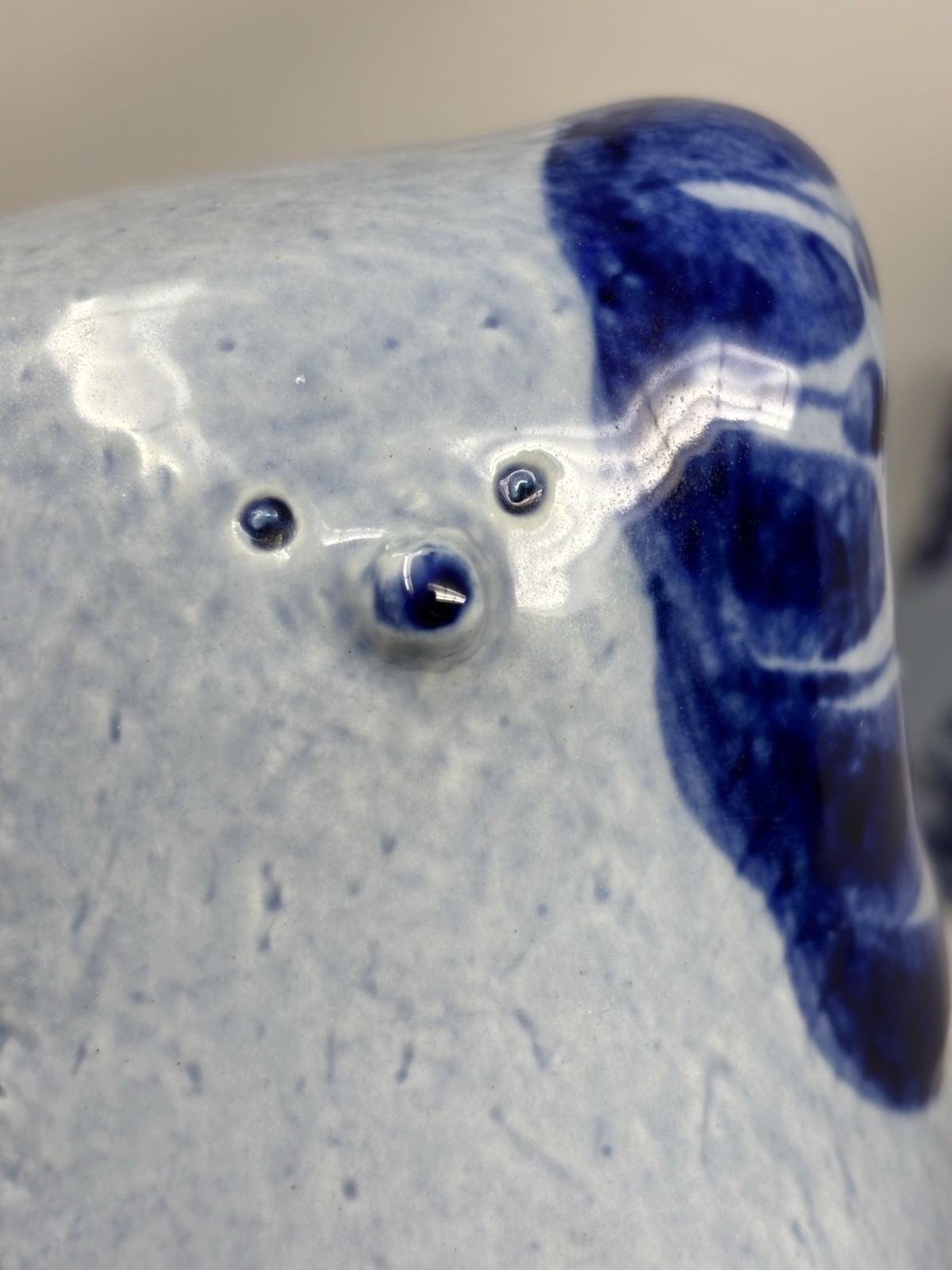 Lisa Larson Rare 60’s Blue Poodle Dog Bookends Left And Right Ceramic Pudlar