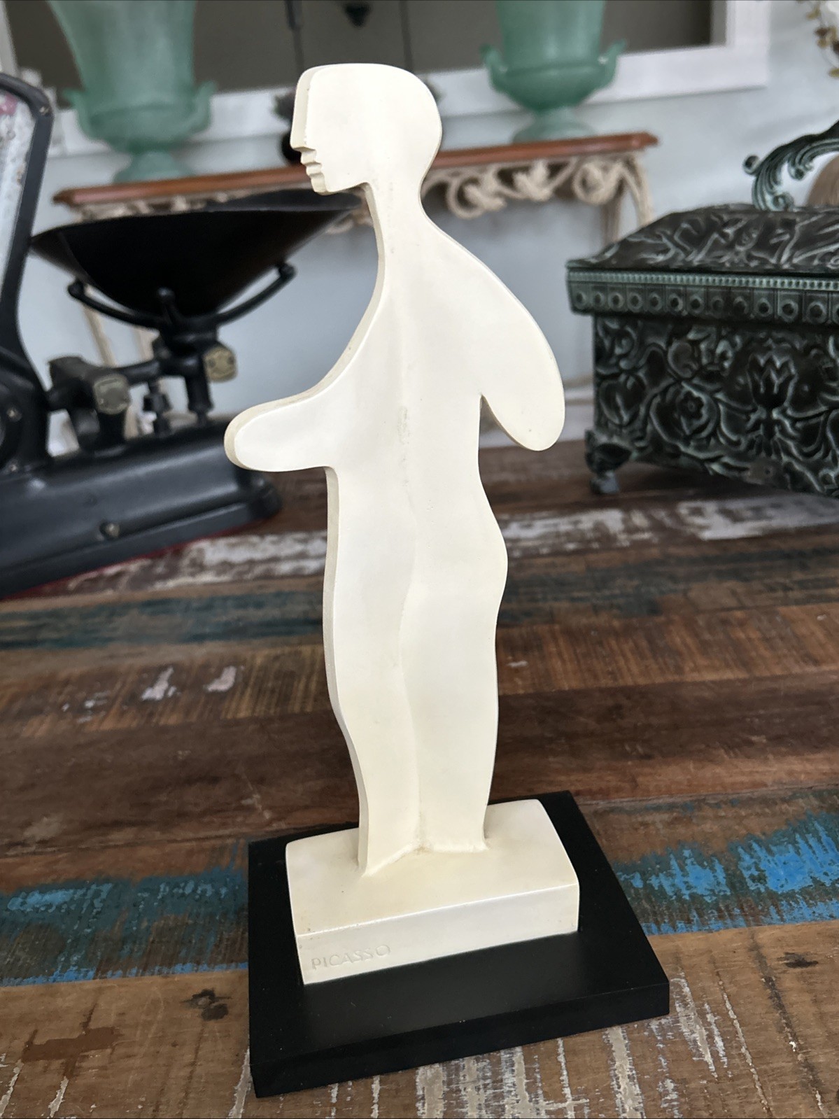 Pablo Picasso “L’Homme“ and “La Femme” Replica Sculptures Marked SC Beautiful!