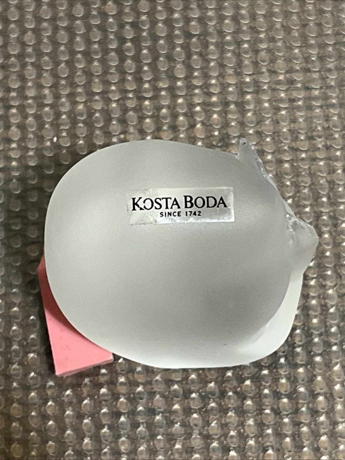 Kosta Boda Kissing Brains by Bertil Vallien Blue And White Frosted Glass -Signed