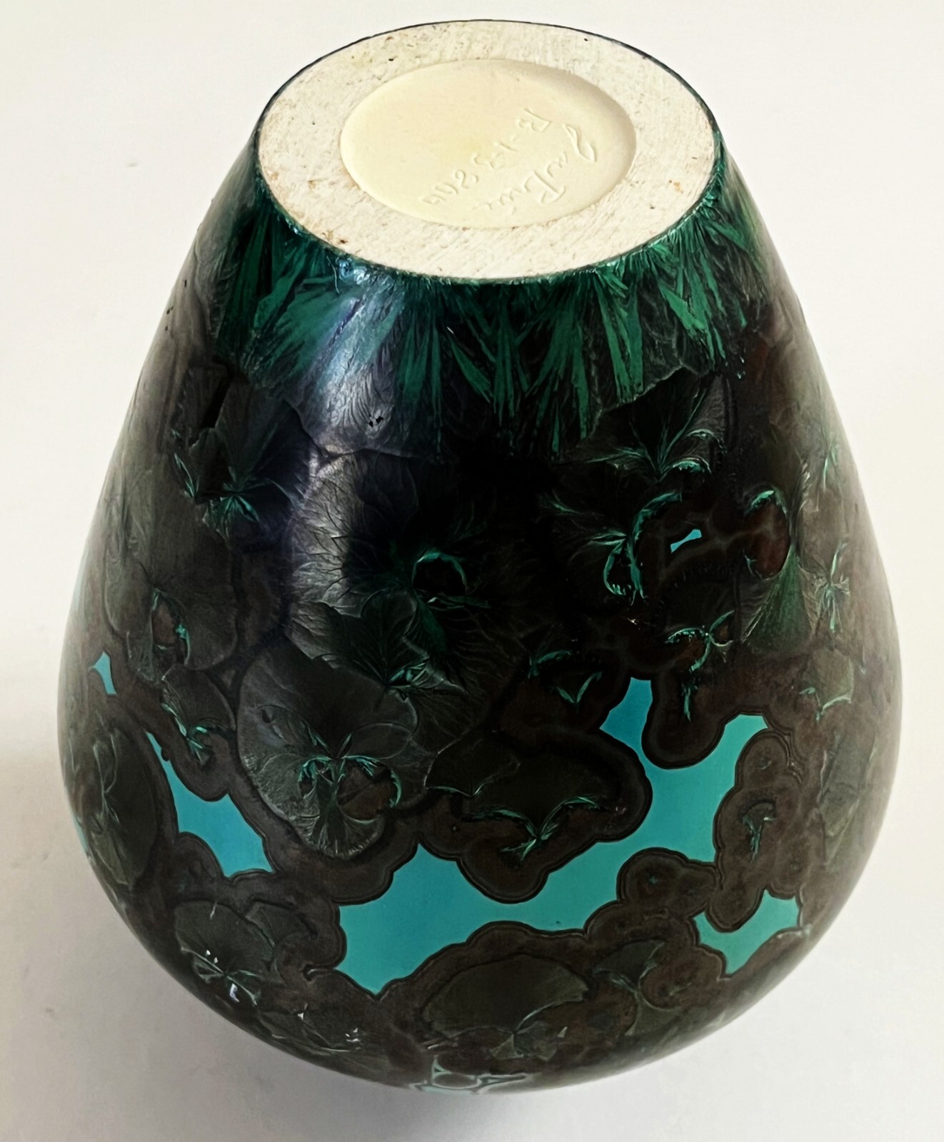 JON PRICE LAGUNA BEACH STUDIO ART POTTERY CRYSTALLINE PORCELAIN WEED POT VASE