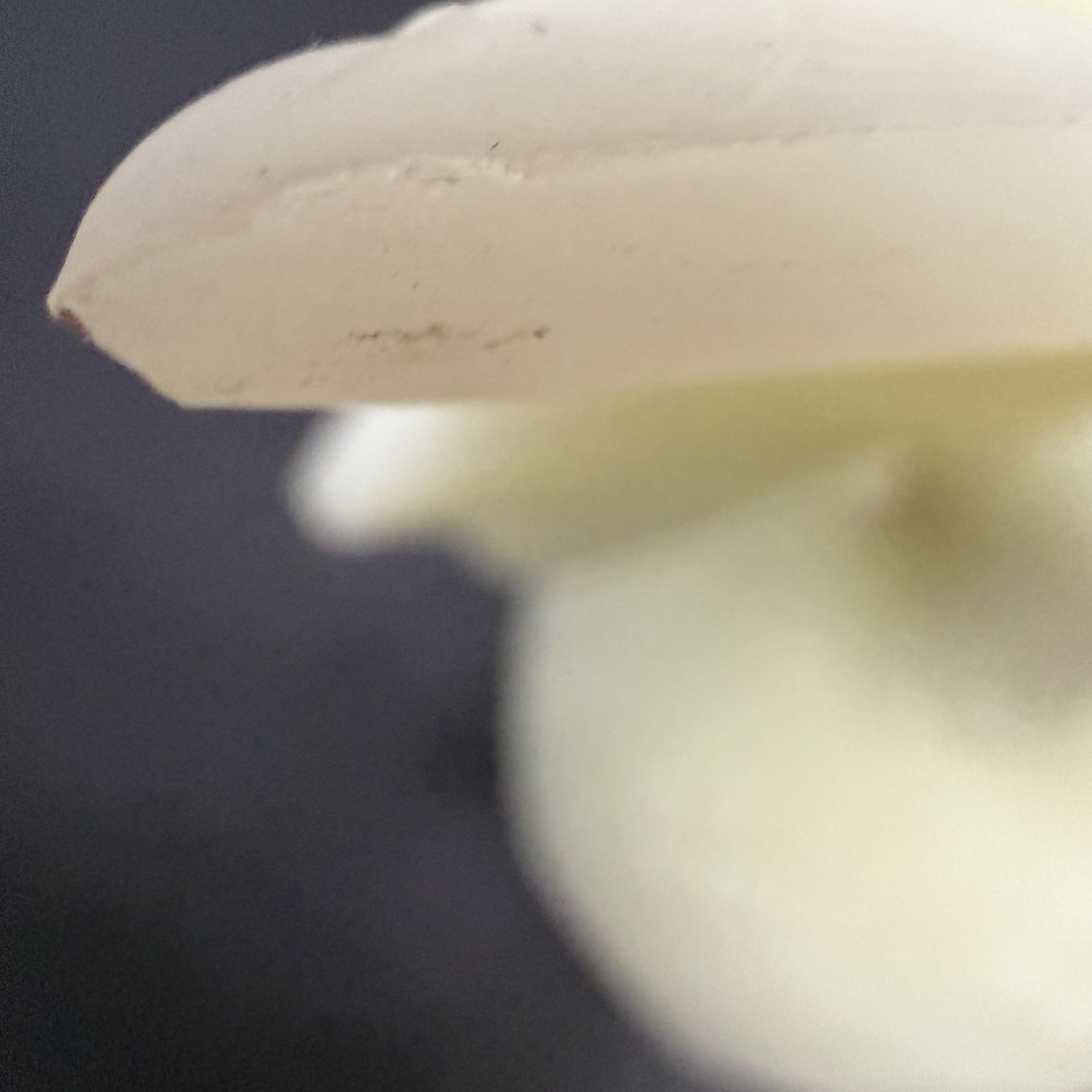 Fenton Uranium Custard Milk Glass Butterfly Ring Holder Tree Glows AS IS CHIP