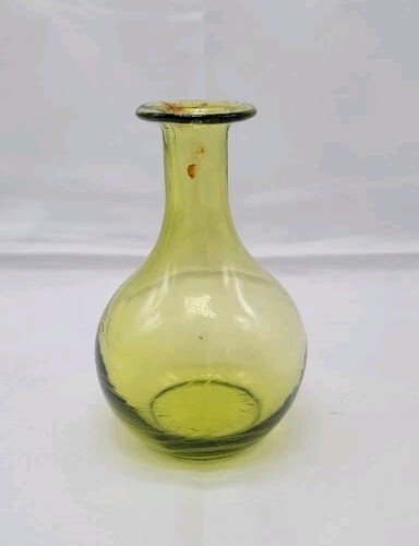 Green Bud Vase Jamestown Virginia 1608-1957 Vintage Mid-Century 4.75 Inches