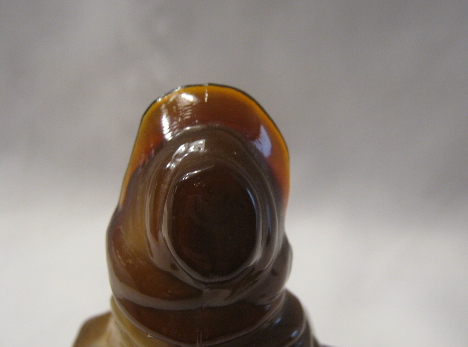 Boyd Art Glass Chocolate Slag Colonial Southern Belle Louise Doll Figurine