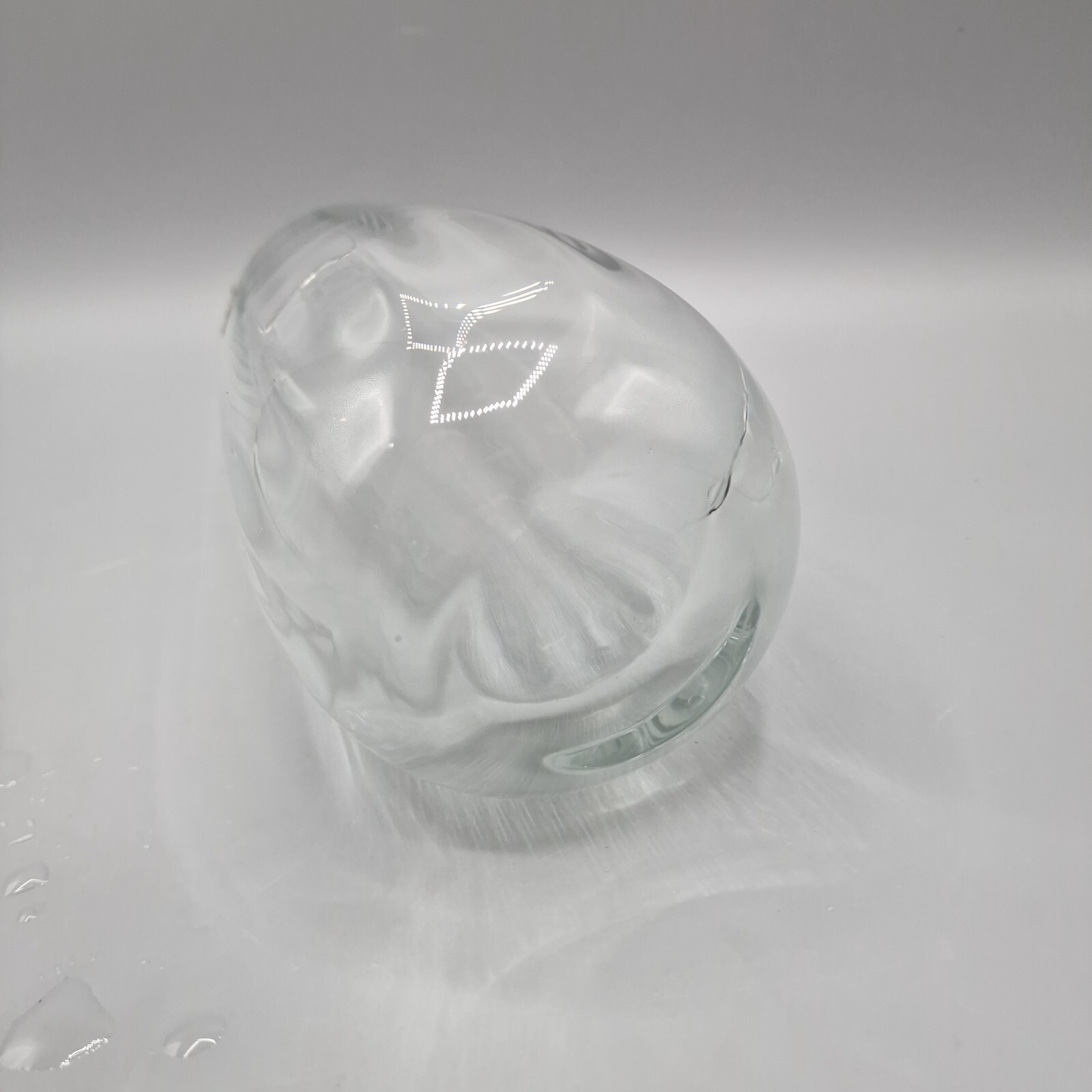 Vintage Dansk Bouquet Clear Glass Vase 9.25″ Tall, Made in Romania