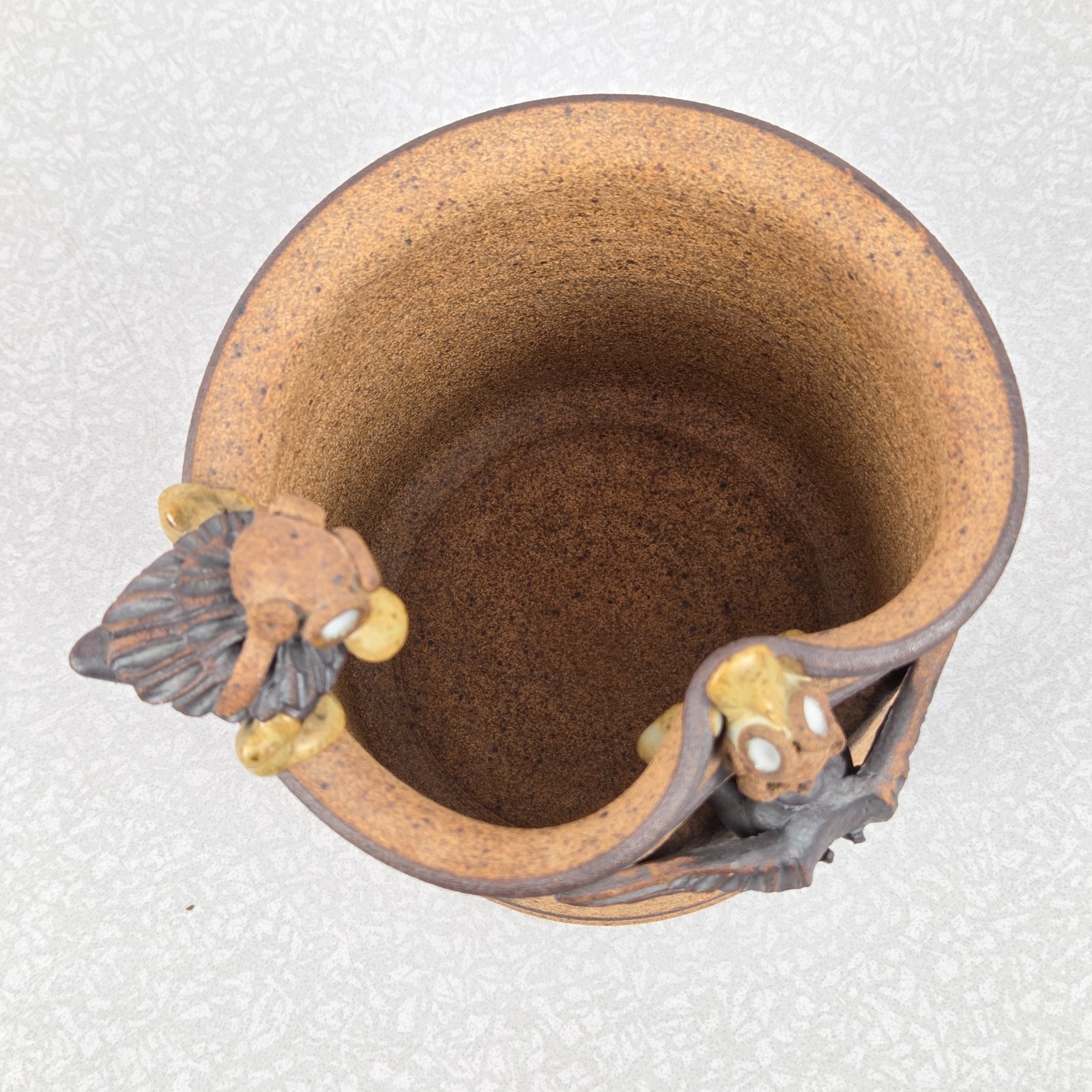 Roger Davis Aviator Duck Vase Studio Pottery 1993 Art Ceramic Crash Landing 7.5″