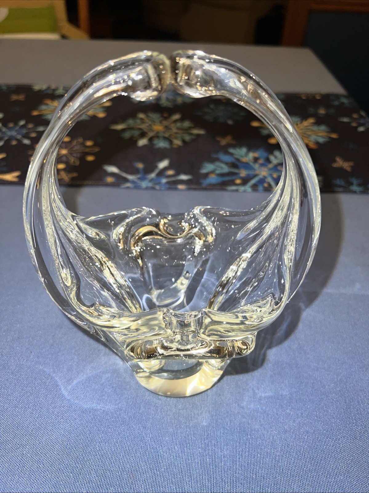 Vintage Action International Crystal Basket