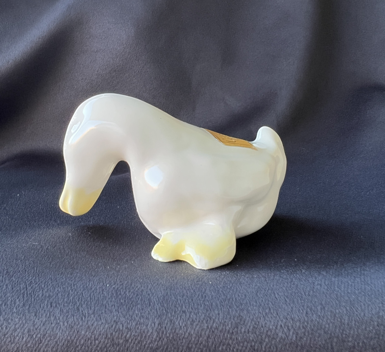 Vintage HALDEMAN CALIENTE Pottery White Duck Figurine 374 Made in California